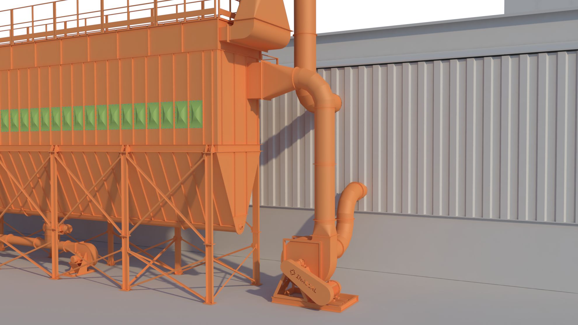 Sistema de aspiración y filtración para una planta de reciclado