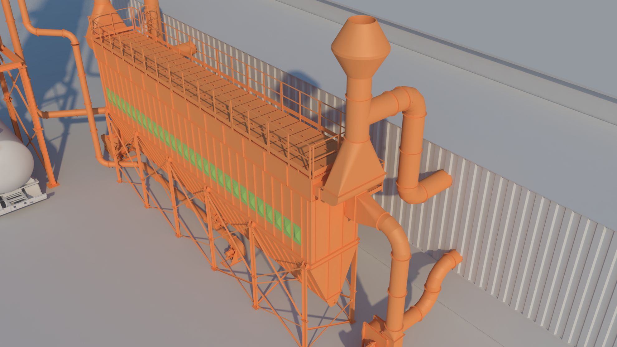 Sistema de aspiración y filtración para una planta de reciclado