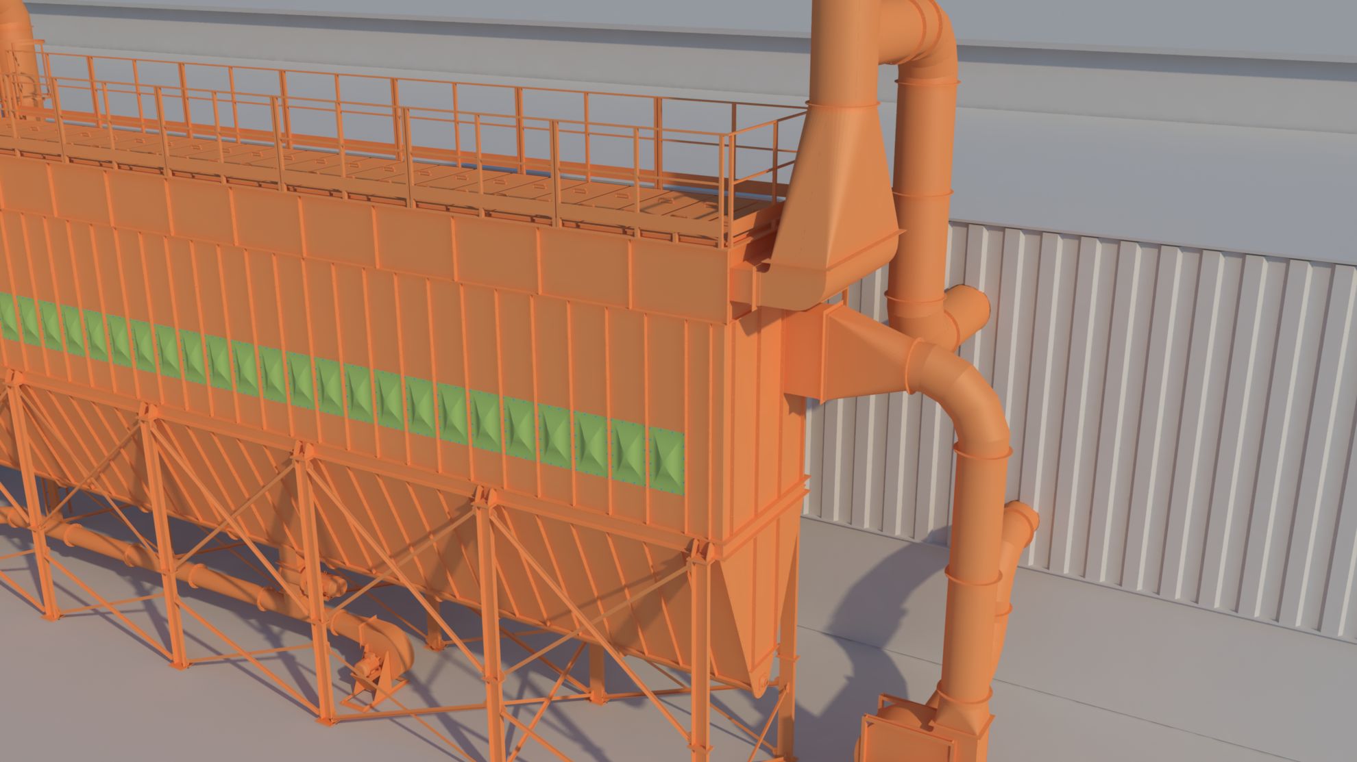 Sistema de aspiración y filtración para una planta de reciclado